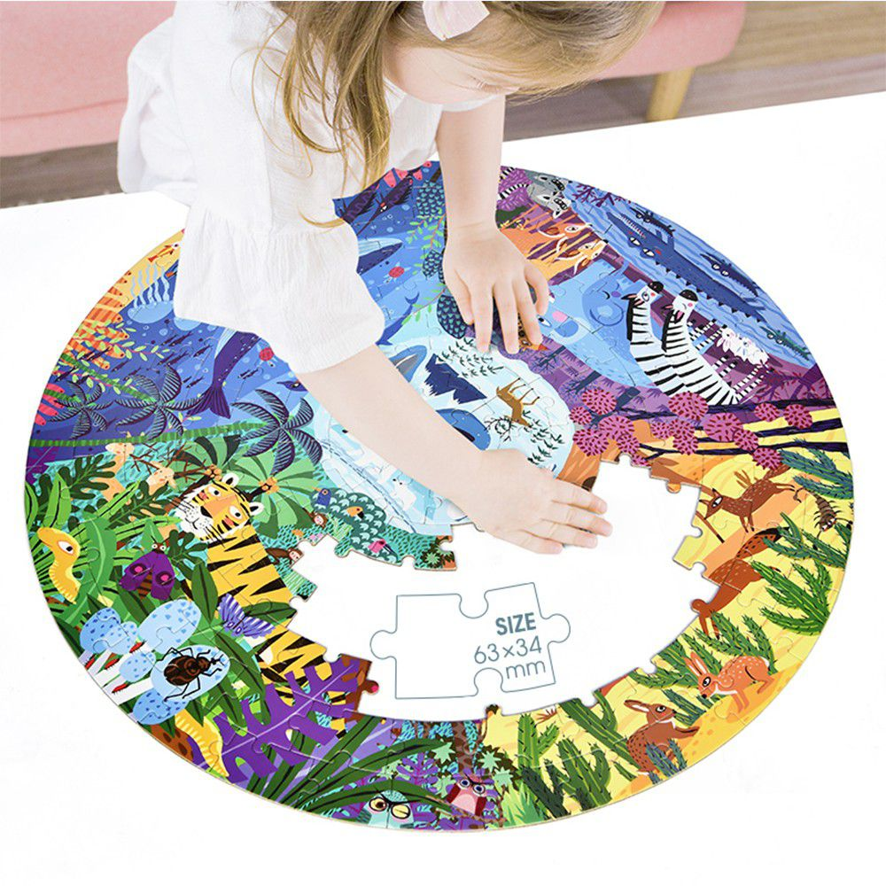 Bộ Xếp Hình Mideer 150 Miếng Ghép: Animals Around The World - Các Loài Động Vật Trên Trái Đất - MD3099